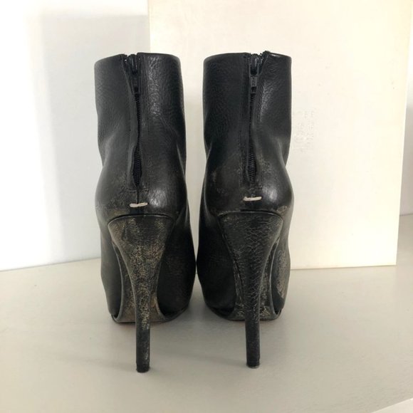 Maison MARGIELA Leather Platform Ankle Booties 35 - Picture 3 of 8